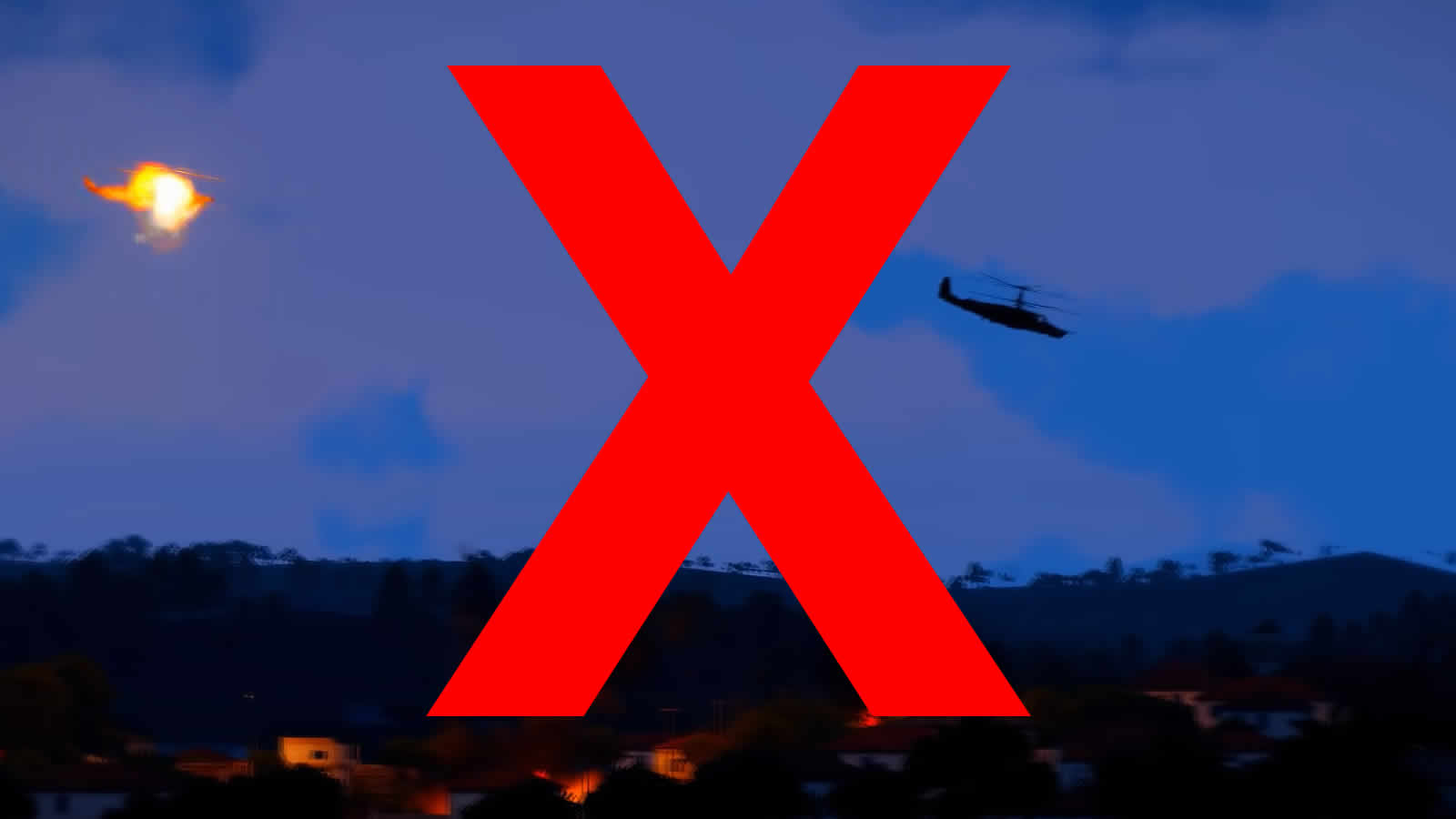 Hubschrauber: Tatsächlich zeigte ein Nachrichtensender kein echtes Video mit einem Hubschrauberabschuss, sondern eine Szene aus einem Videospiel.