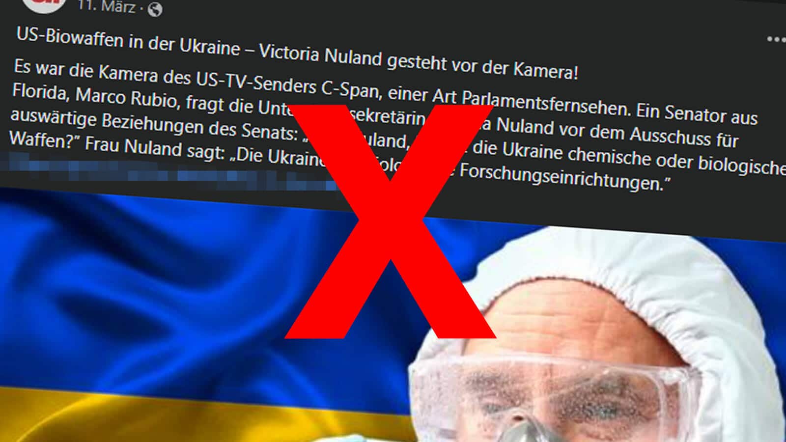 Victoria Nuland bestätigte nicht die Existenz von Biowaffenlaboren in der Ukraine.