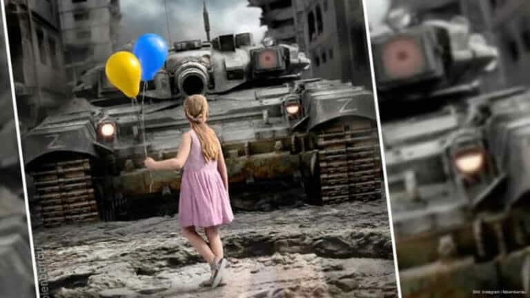 Das Mädchen und der Panzer: ein interessantes Artwork