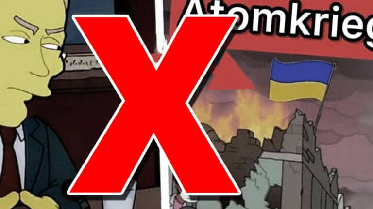 Wieder Simpsons: Nein, sie haben nicht den Ukraine-Krieg prophezeit!