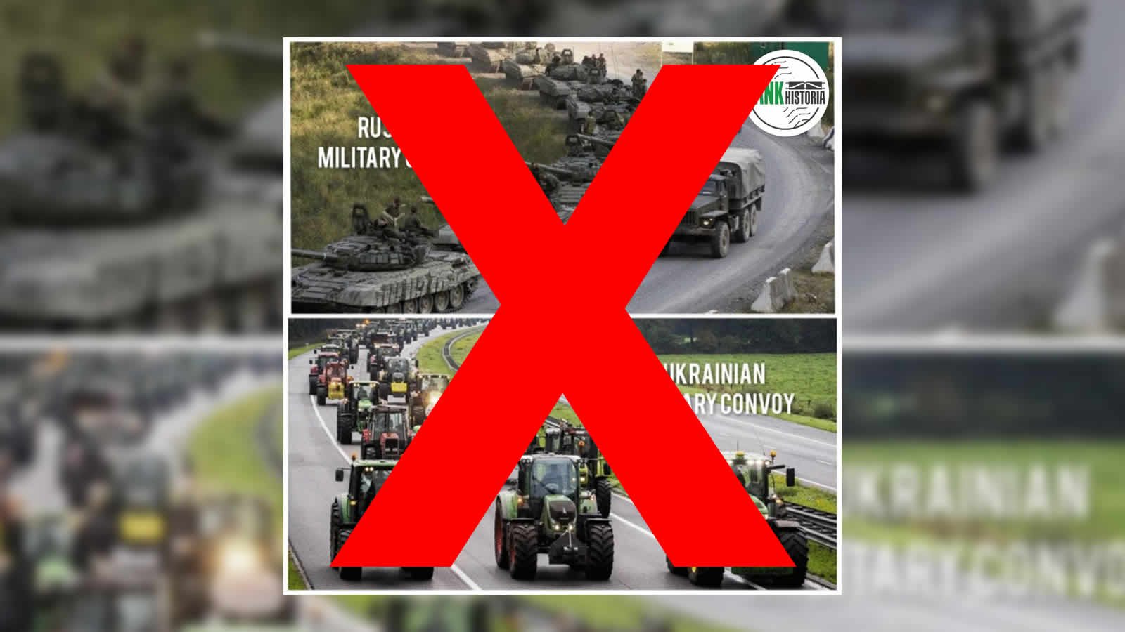 Es sind Traktoren in den Niederlanden, keine ukrainischen Militärmaschinen