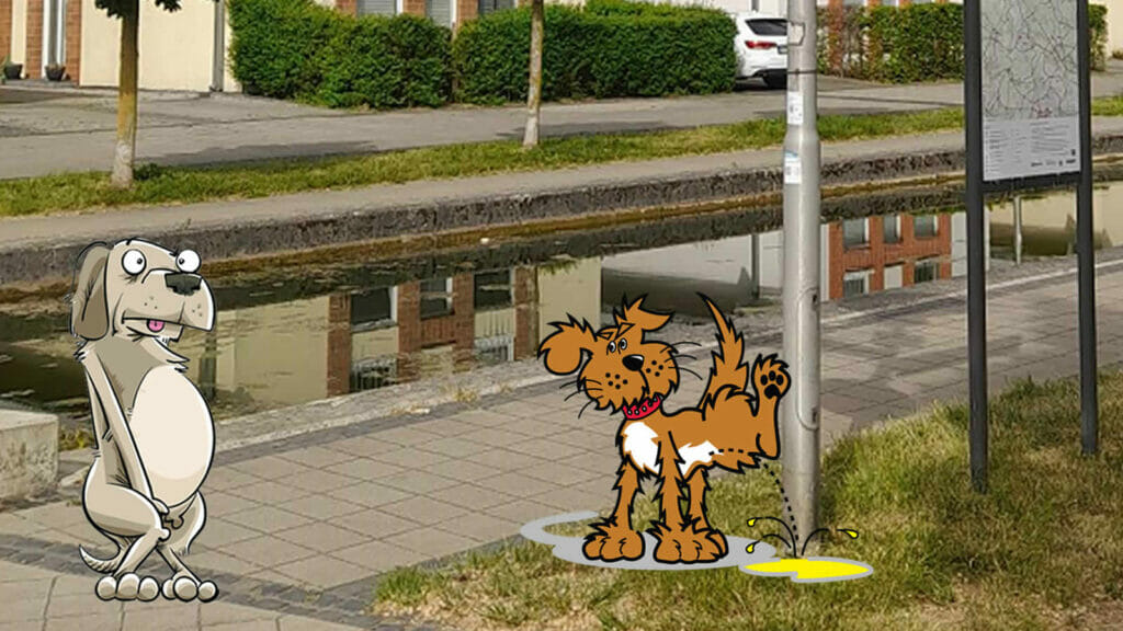 Hundeurin zerstört Laternen / Artikelbild: Stadt Viersen