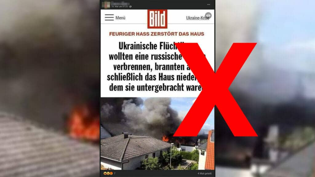 BILD berichtete nicht über Ukrainer, die das Haus ihrer Gastgeber niederbrannten!