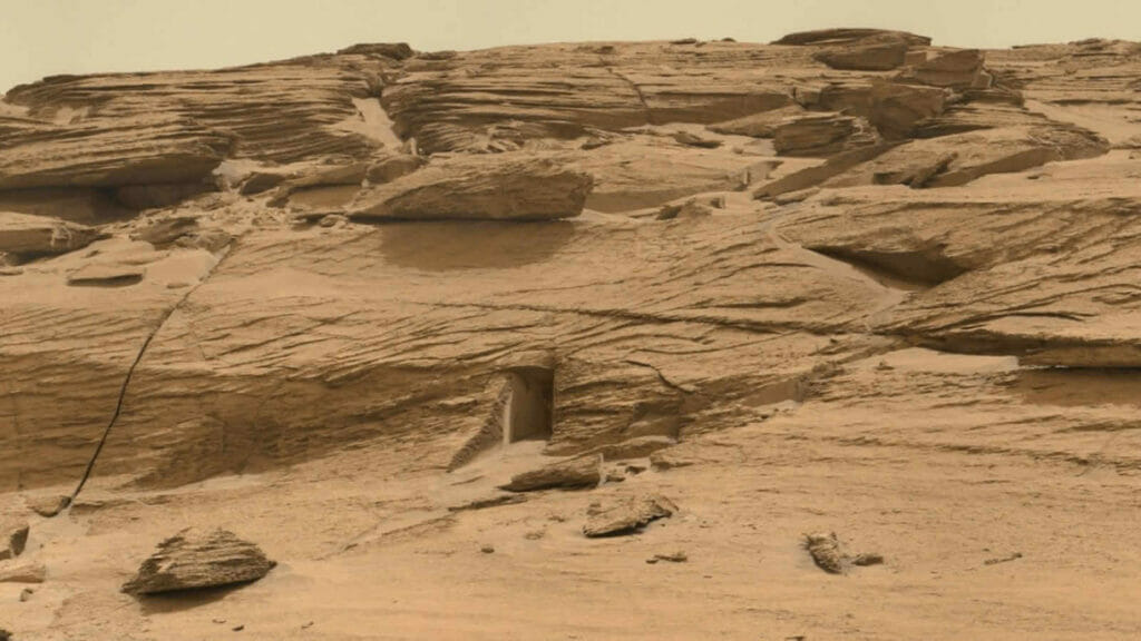 Mars: das "Tor" der Nasa. (Aufnahme vom 7. 5. 22 )