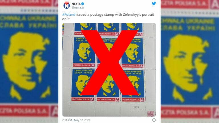 Nein, in Polen gibt es keine offizielle Selenskyj-Briefmarke
