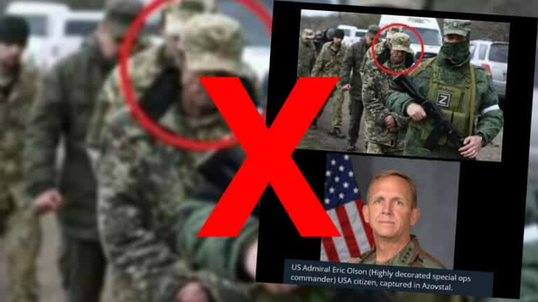 Nein, Russland nahm nicht US-Admiral Eric Olson in der Ukraine fest!
