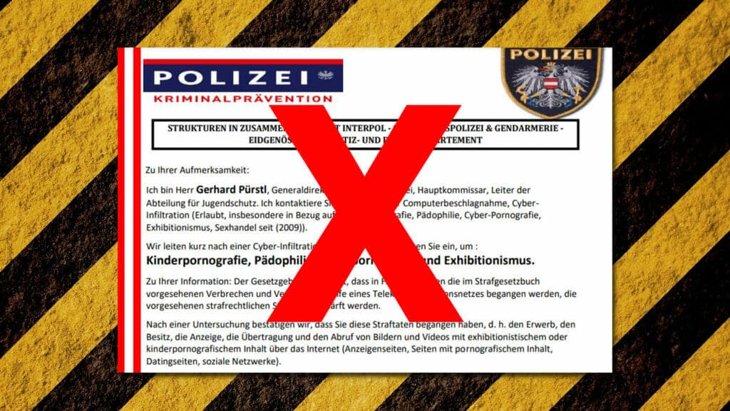 Vorsicht vor Fake-E-Mails der Wiener Polizei