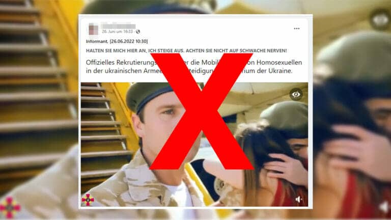 Fake-Video: Werbefilm mit homosexuellem Soldaten stammt nicht aus der Ukraine