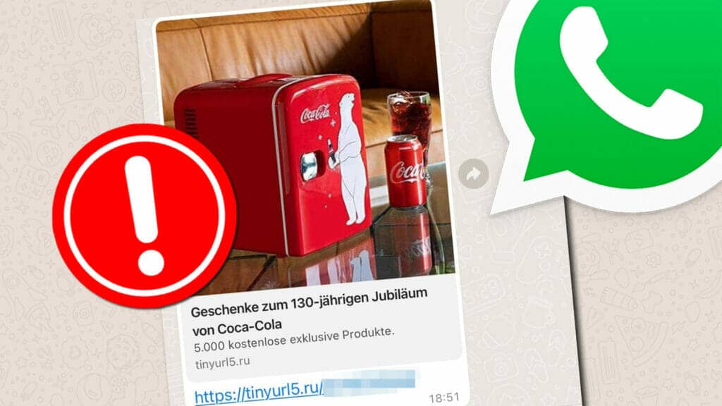 WhatsApp: Coca-Cola Fake-Gewinnspiel