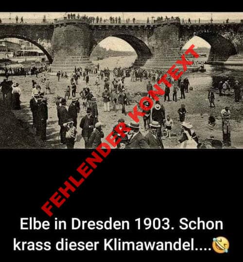 Das Sharepic mit der Elbe in Dresden