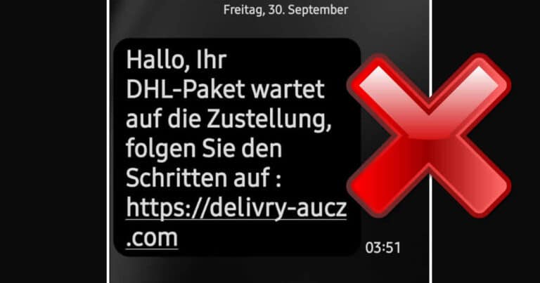 Falsche SMS von „DHL“ – Vorsicht