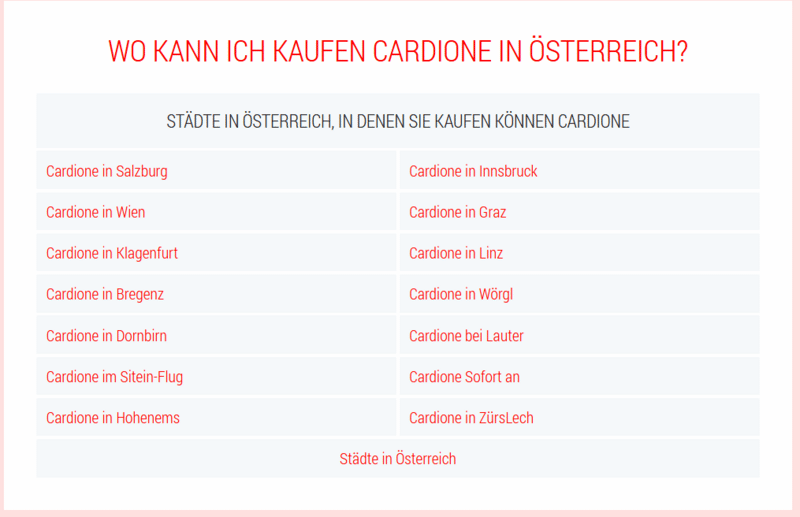 Auf der Webseite cardione.at gibt es zahlreiche Rechtschreib- und Grammatikfehler. Screenshot: Watchlist Internet:
